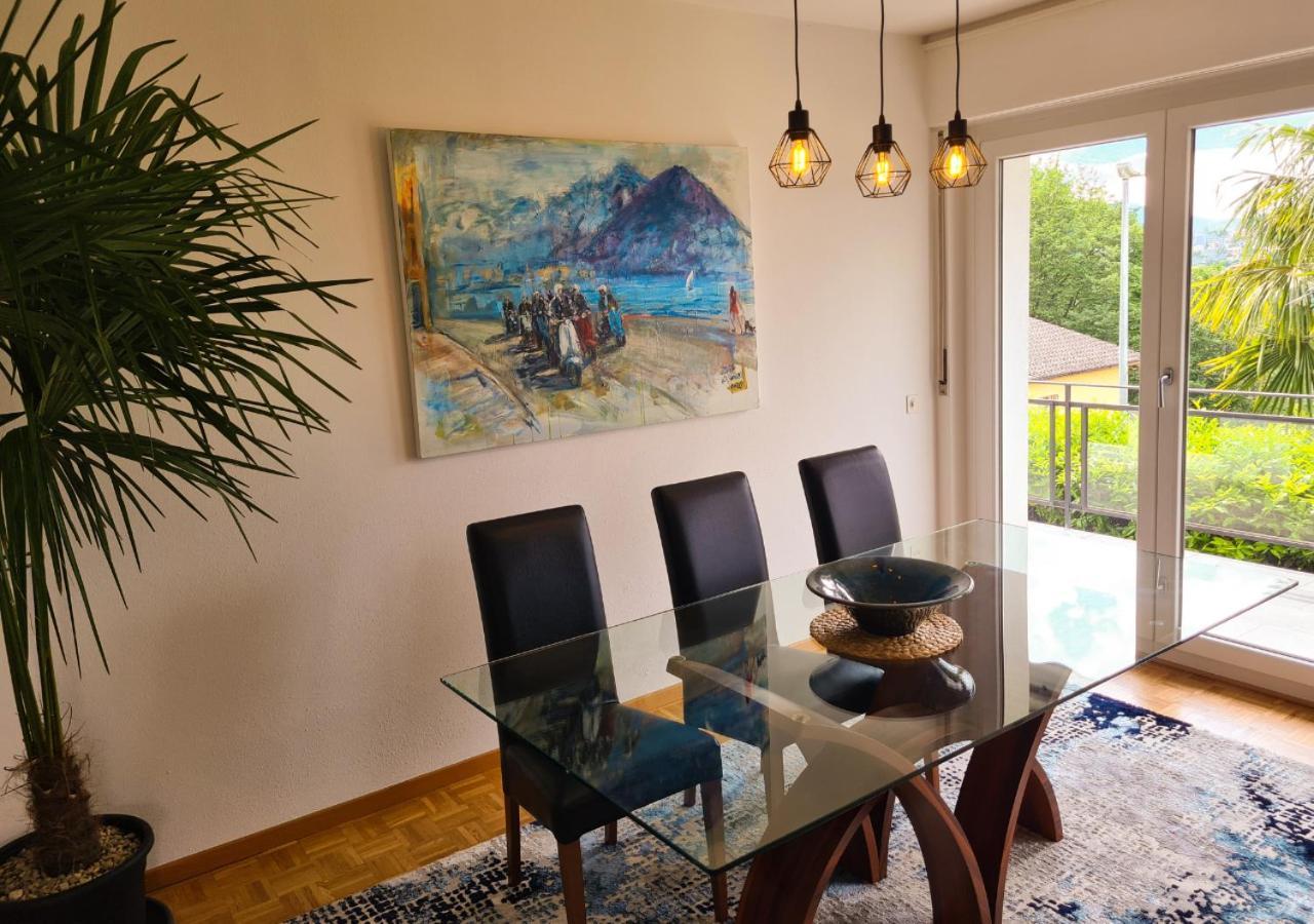 Suite Apartment With A View And Free Parking Lugano Eksteriør billede